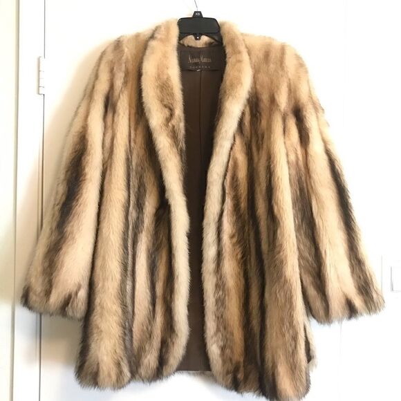 Neiman Marcus Sorbara Fitch Fur Coat - Picture 3 of 9